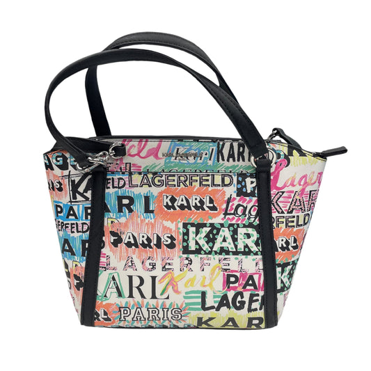 Handbag Designer By Karl Lagerfeld In Multi, Size:Small