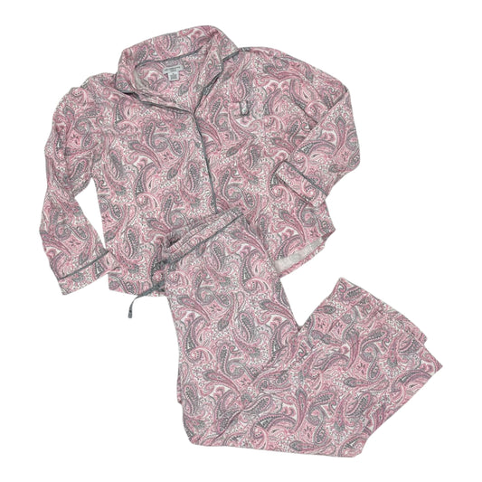 Pajamas 2Pc By Liz Claiborne In Grey & Pink, Size:1X