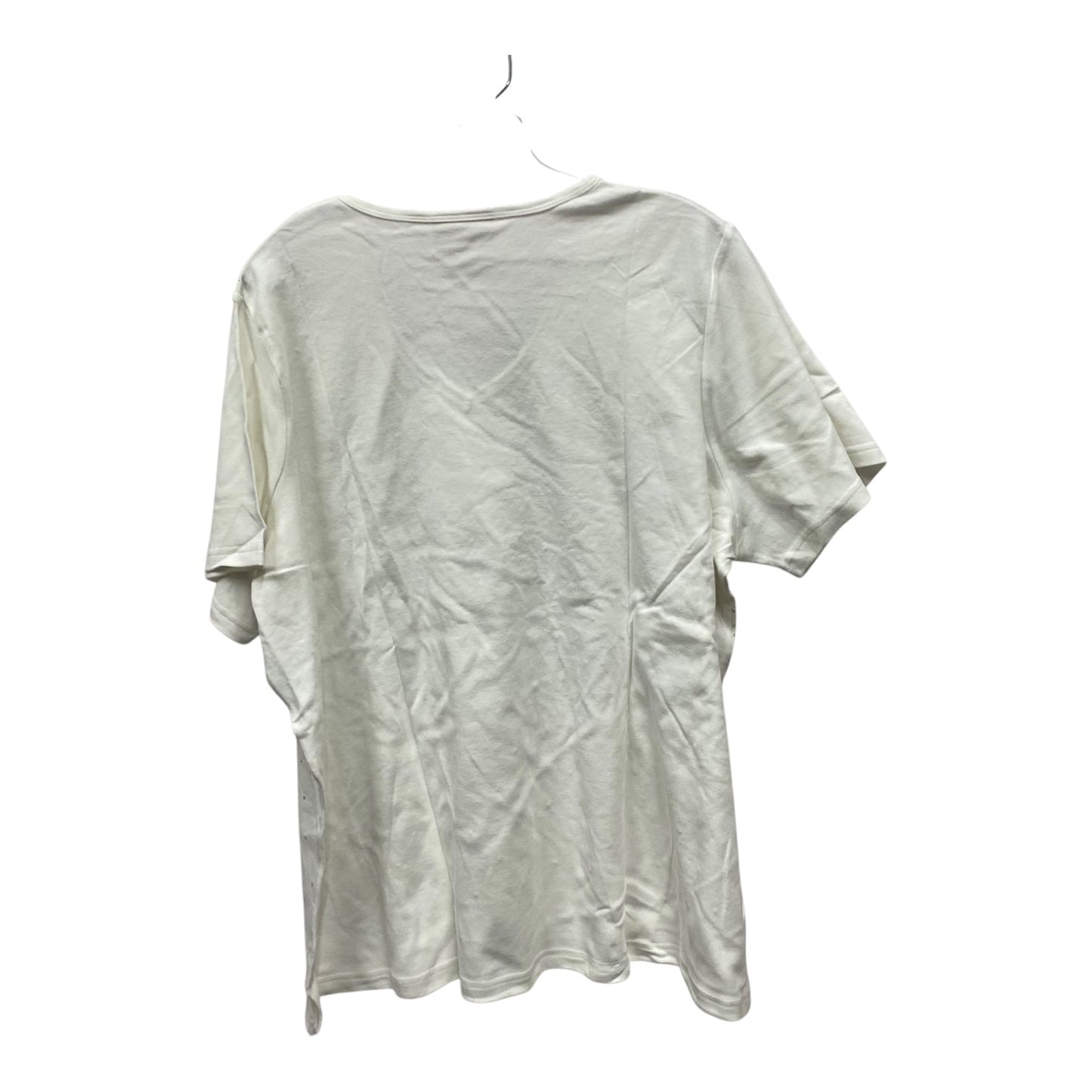 Top Ss By Quaker Factory In White, Size:2X