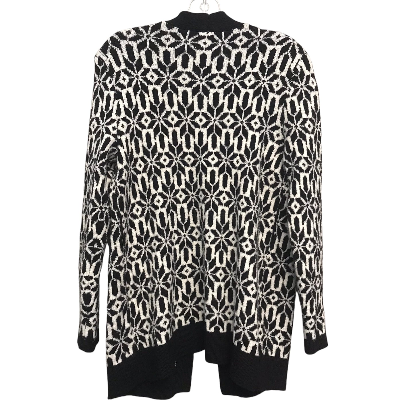 Sweater Cardigan By Croft And Barrow In Black & White, Size:S