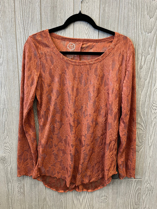 Top Long Sleeve By Maurices In Orange, Size: M