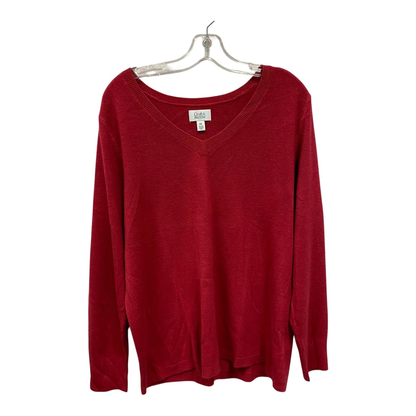 Sweater By Croft And Barrow In Red, Size:Xxl