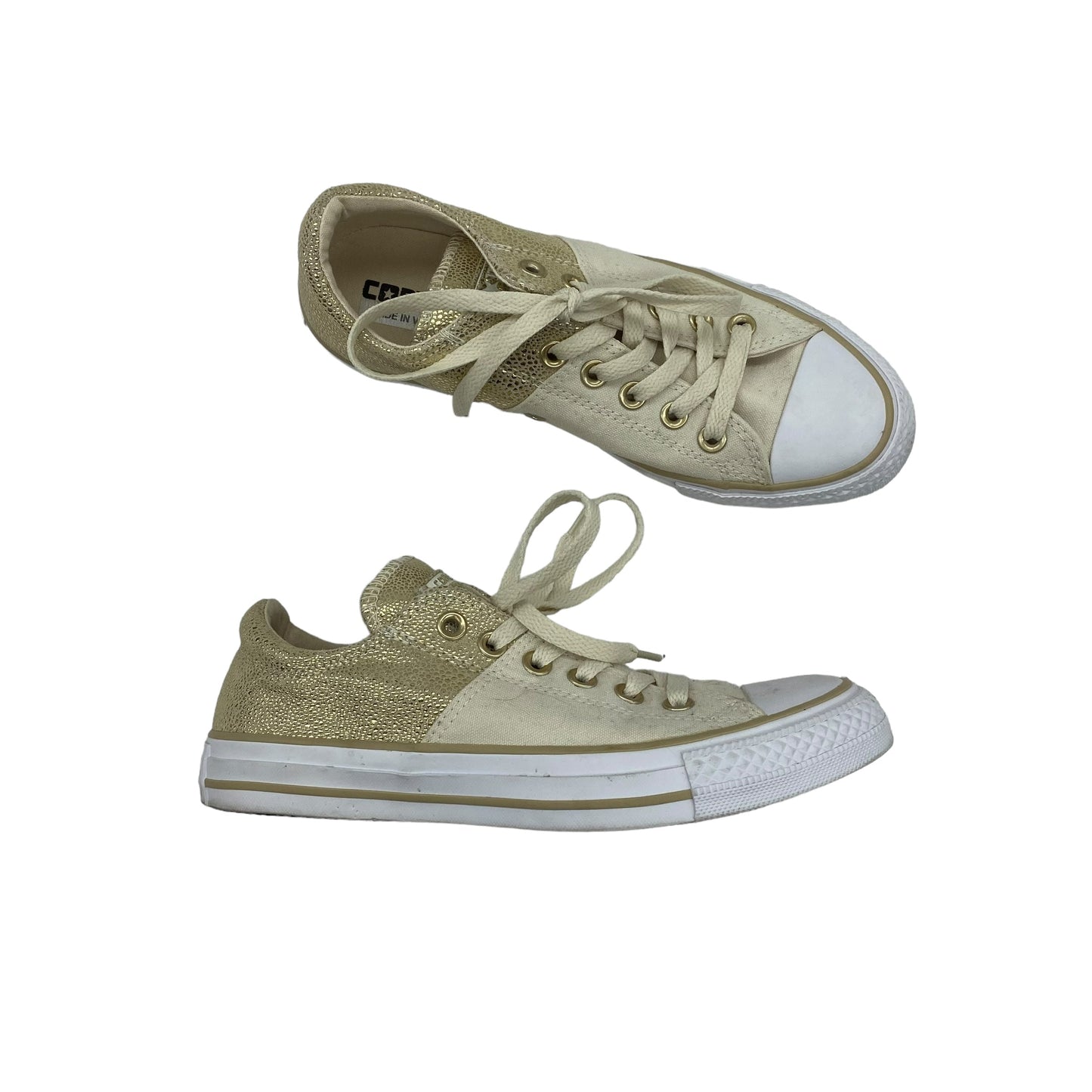 GOLD SHOES SNEAKERS by CONVERSE Size:7