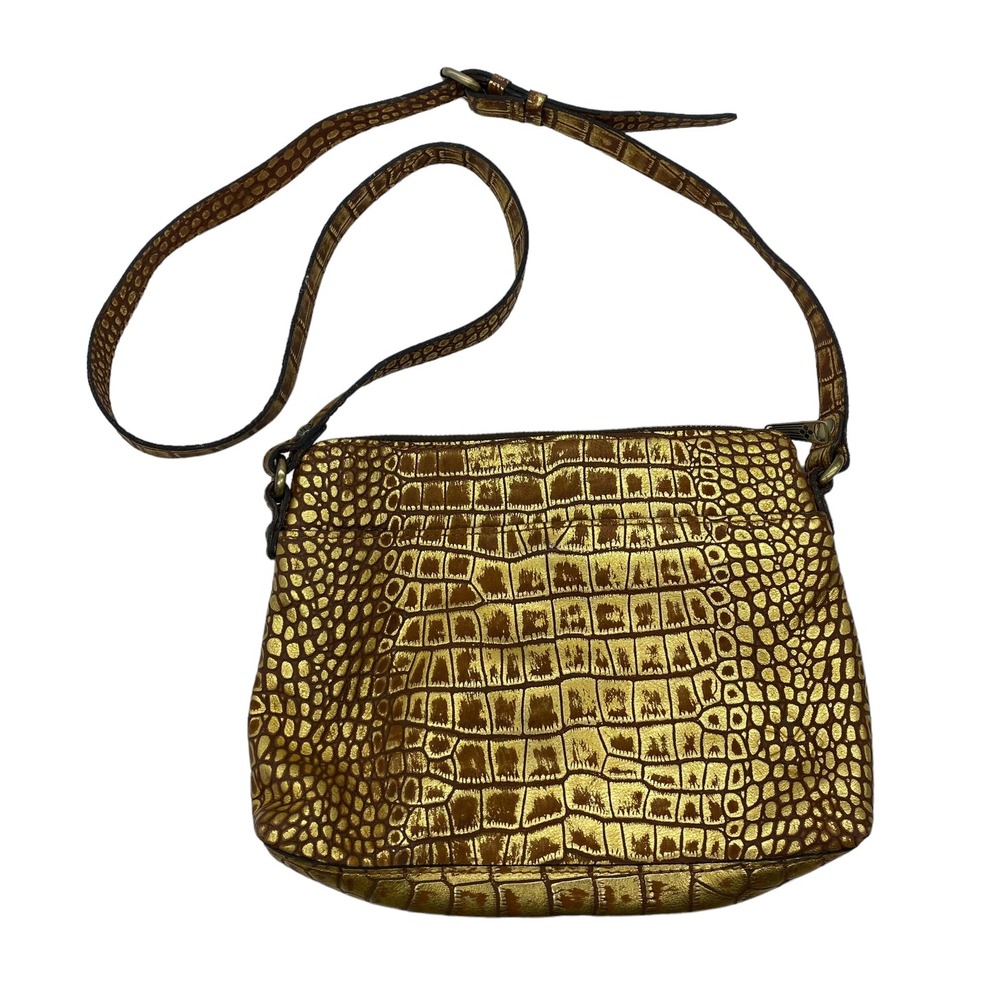 GOLD CROSSBODY DESIGNER by PATRICIA NASH Size:LARGE