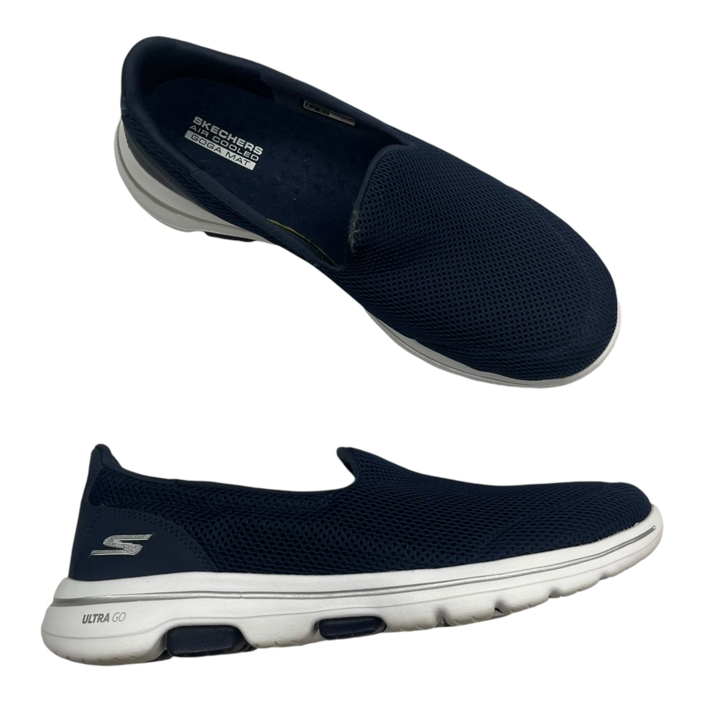 Shoes Flats By Skechers In Navy, Size:9