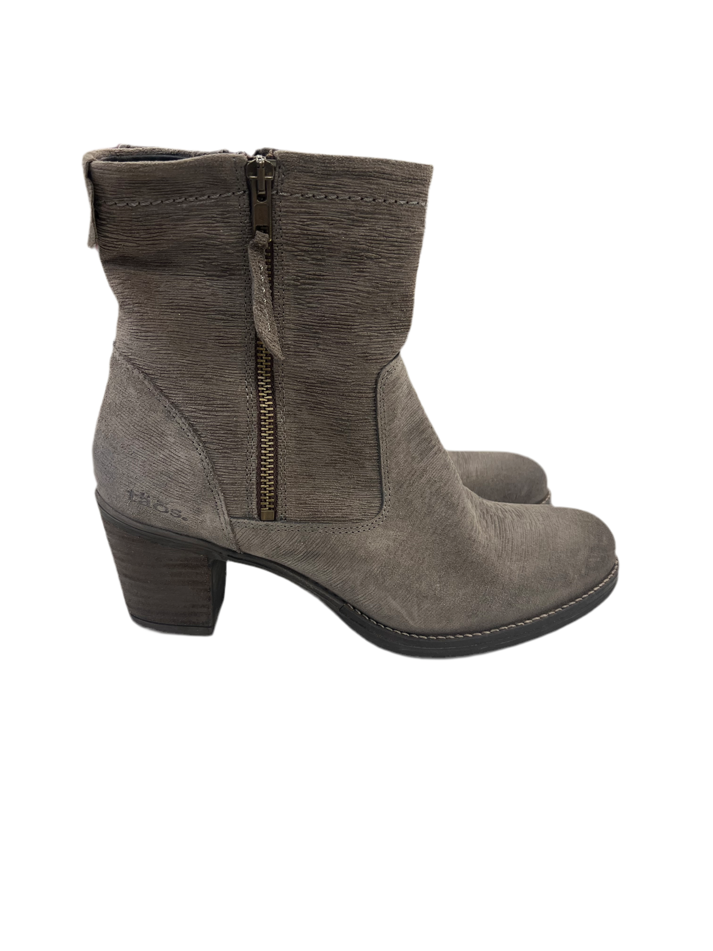 Boots Mid-Calf Heels By Taos In Taupe, Size:9.5