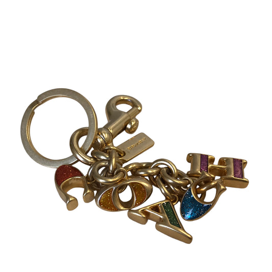 Key Chain Designer By Coach In Gold