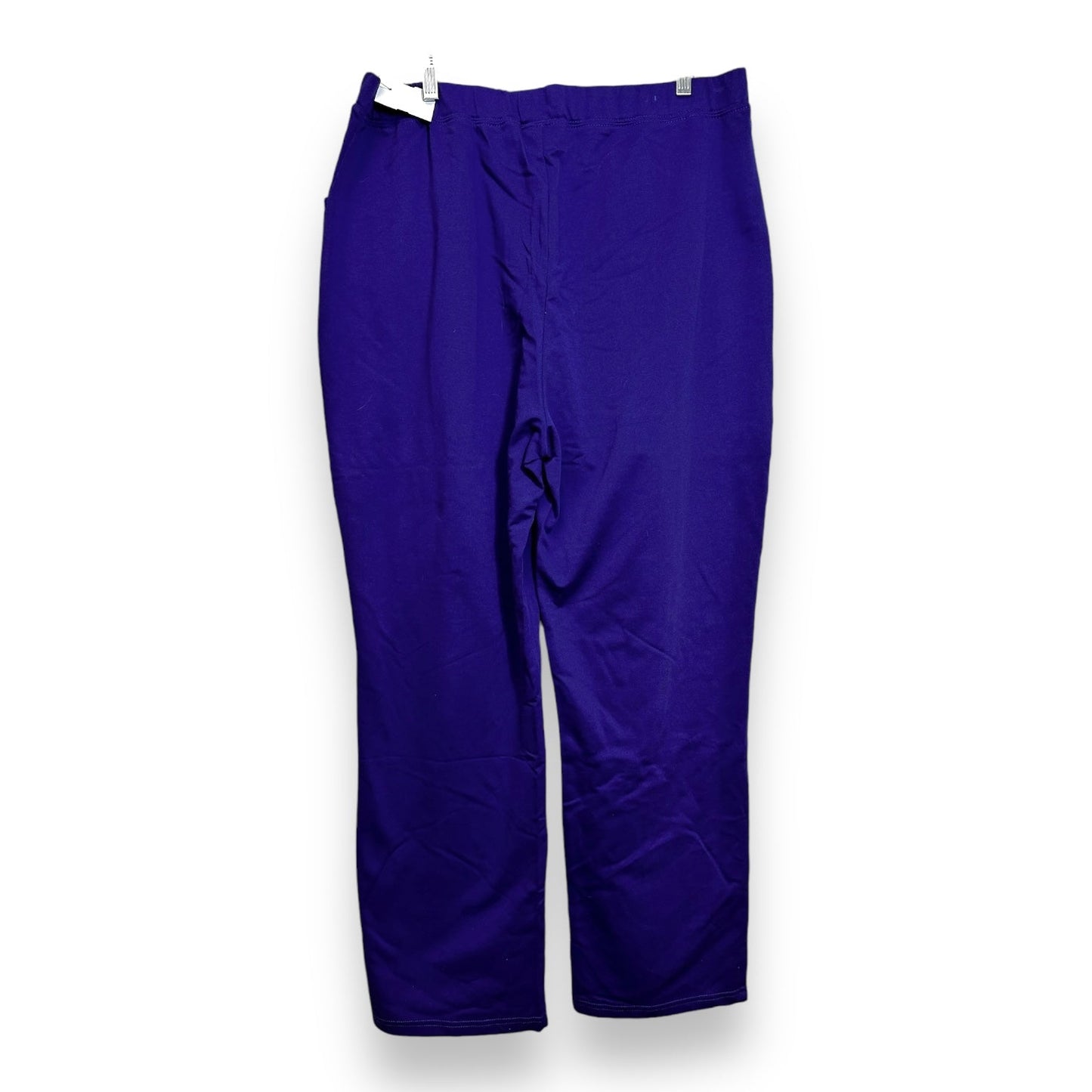 Lounge Set Pants By Quaker Factory In Purple, Size: 1x