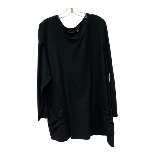 Top Ls By Susan Graver In Black, Size:3X