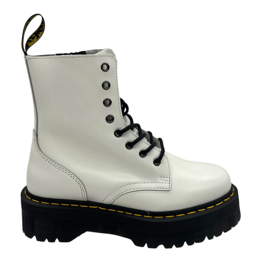 Boots Leather By Dr Martens In White, Size:8