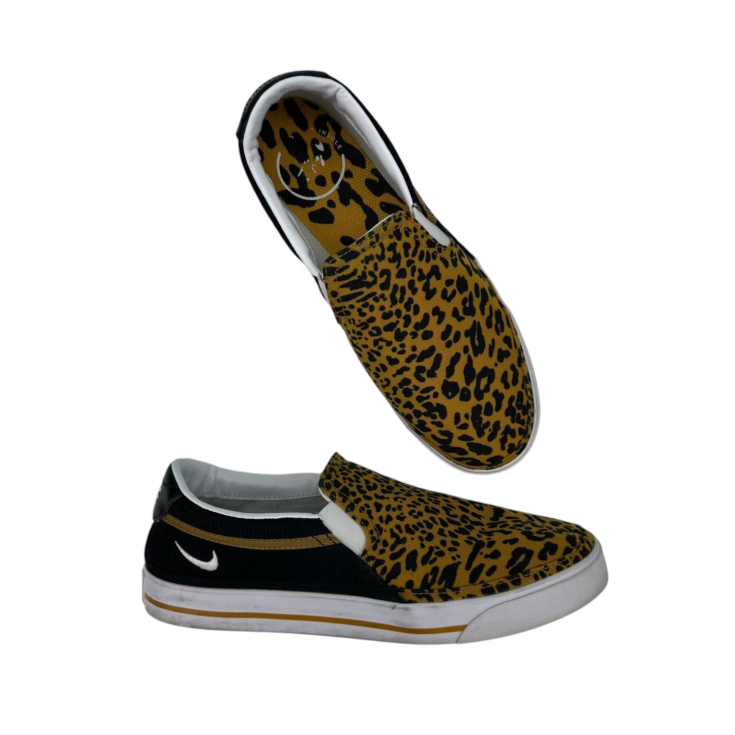 Shoes Flats By Nike In Animal Print, Size:8