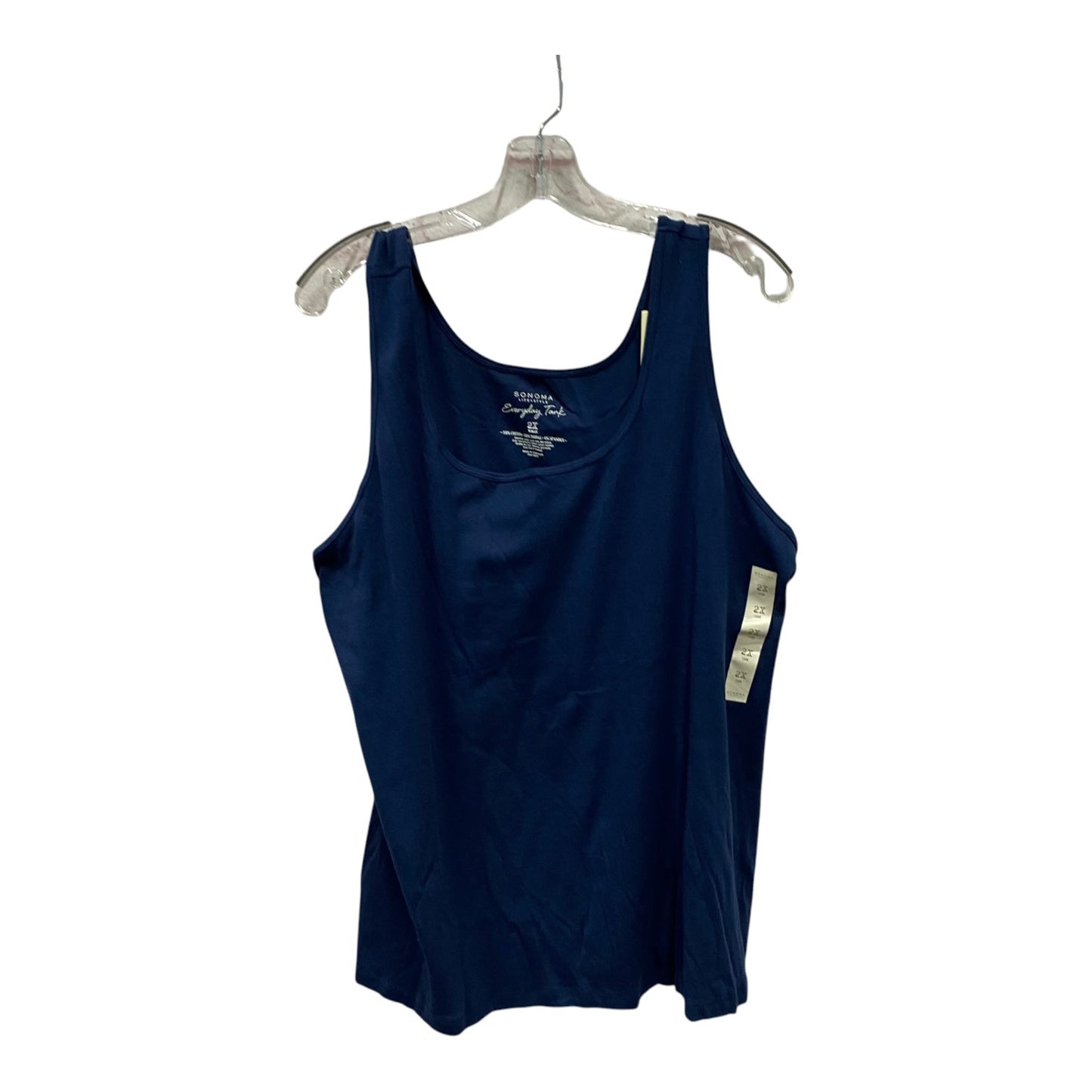 Tank Top By Sonoma In Navy, Size:2X