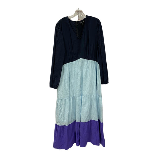 Dress Casual Maxi By Lane Bryant In Blue & Purple, Size:2X