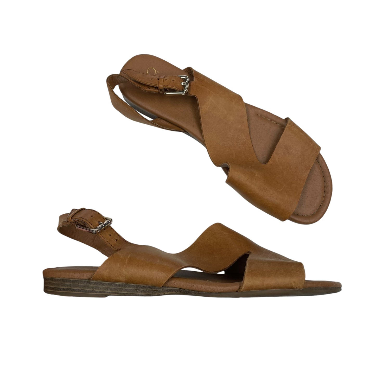 Sandals Flats By Franco Sarto In Brown, Size:8.5