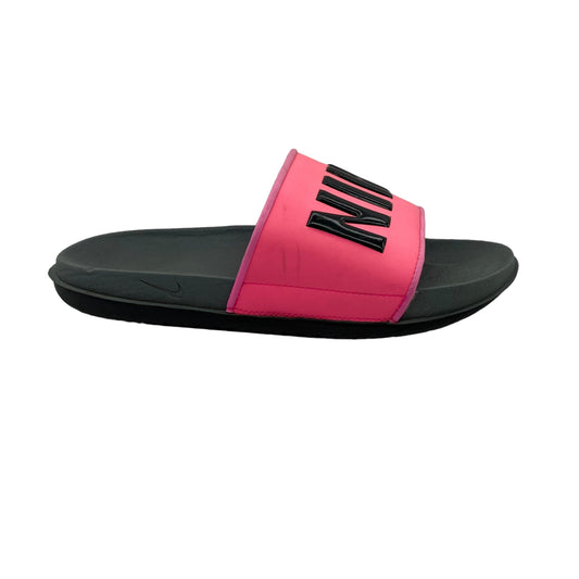 PINK SANDALS FLATS by NIKE Size:8