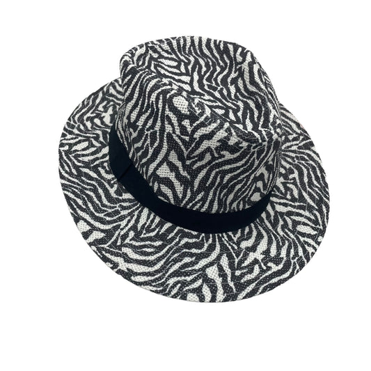 ZEBRA PRINT HAT FEDORA by CHICOS