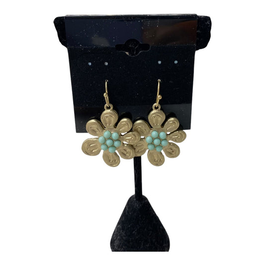 Earrings Dangle/Drop By Lucky Brand In Blue & Gold