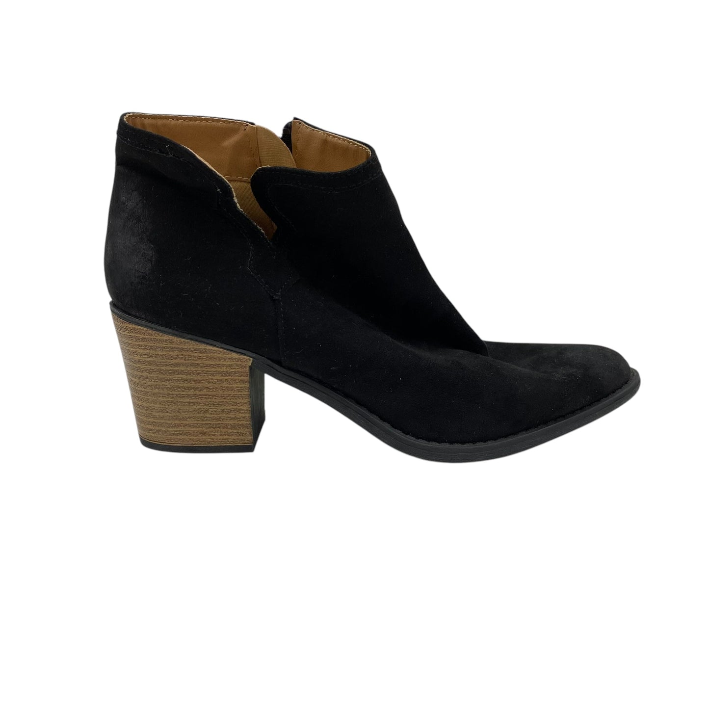 Boots Ankle Heels By Qupid In Black, Size:9