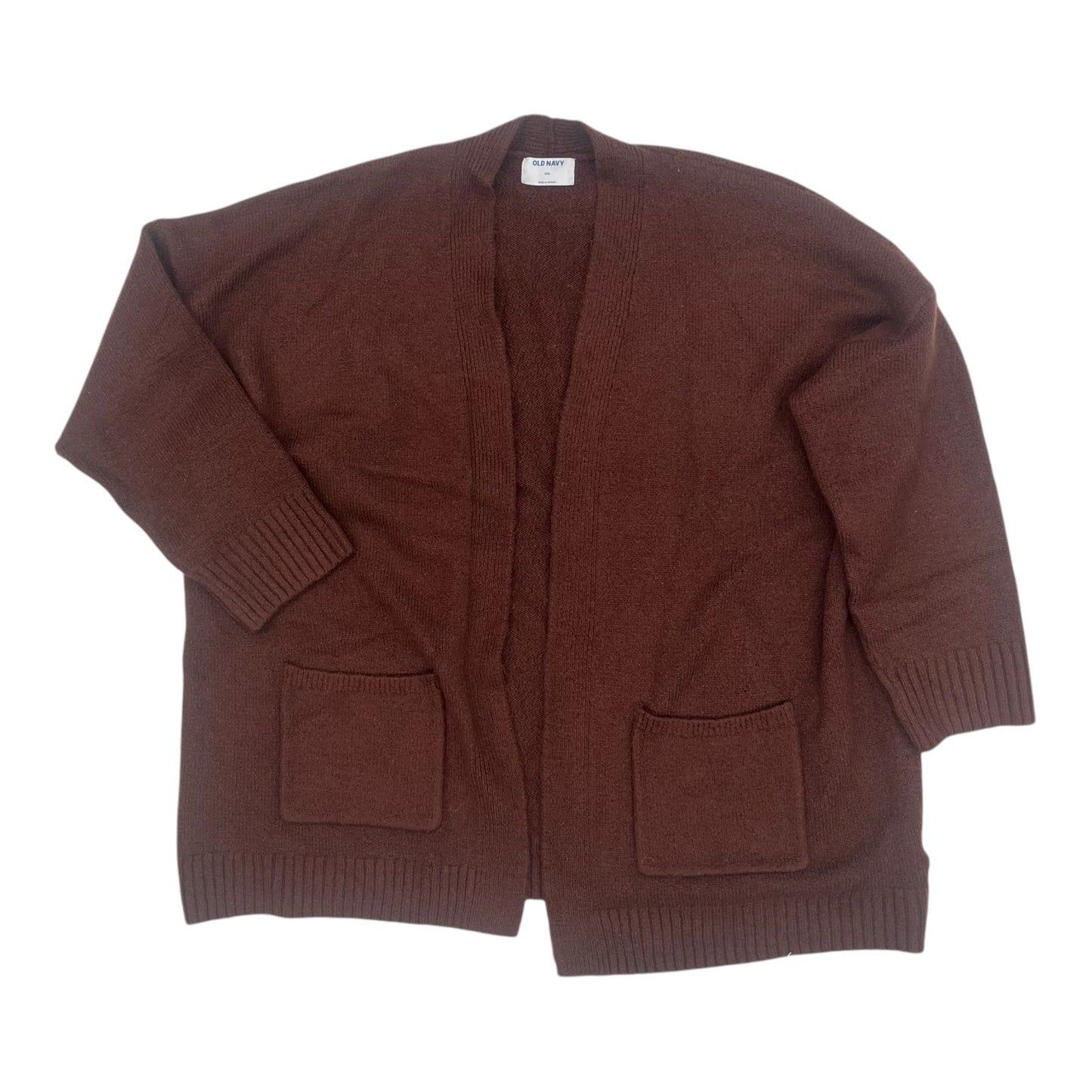 Sweater Cardigan By Old Navy In Maroon, Size:Xxl