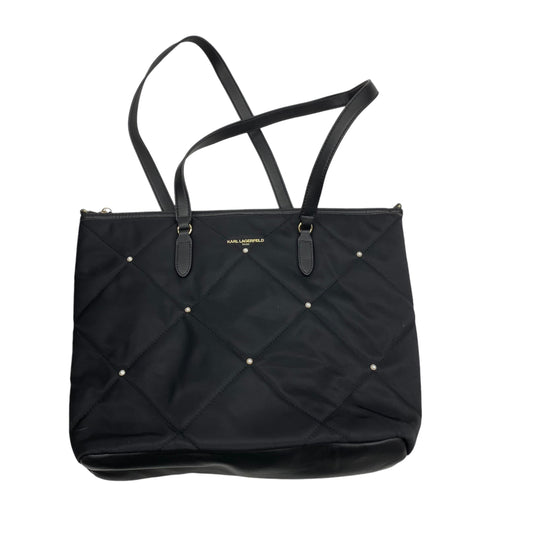 Handbag Designer By Karl Lagerfeld In Black, Size:Medium