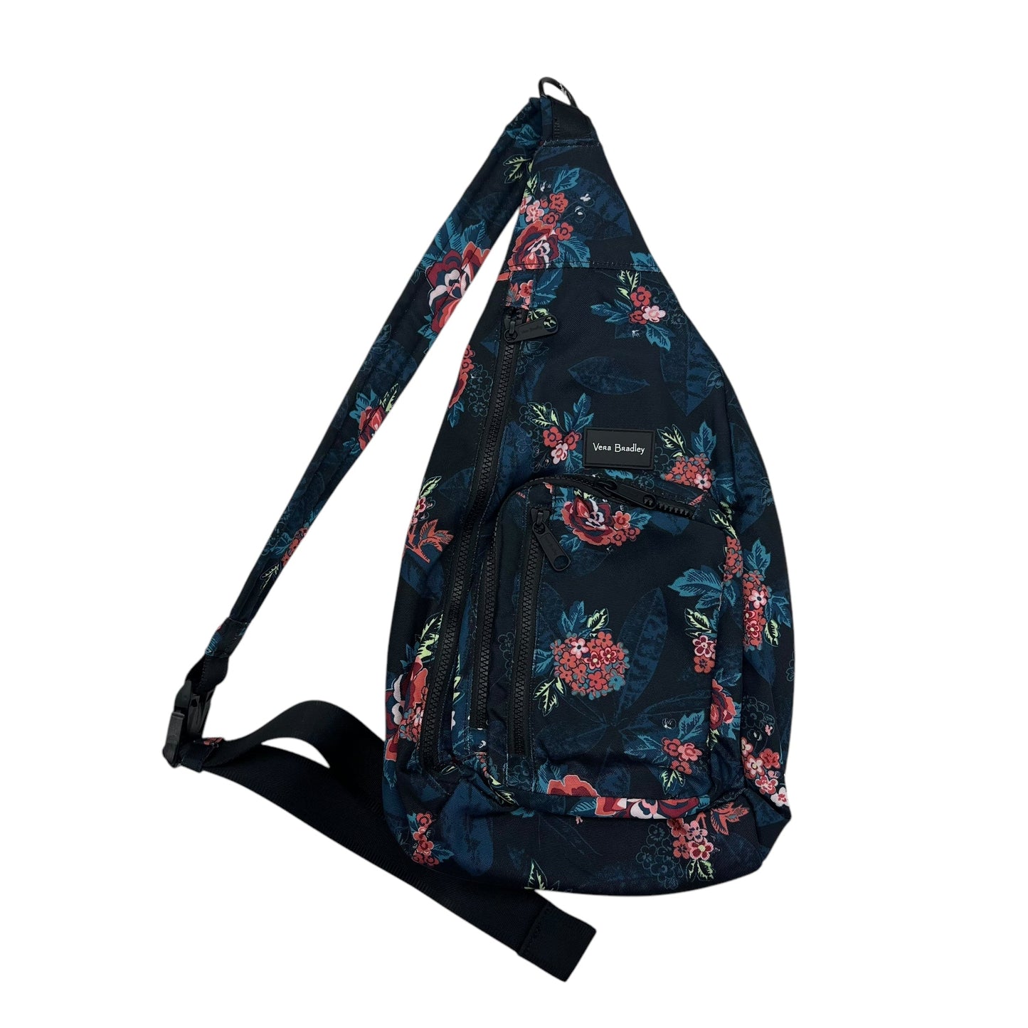 Backpack By Vera Bradley In Black & Blue, Size:Medium