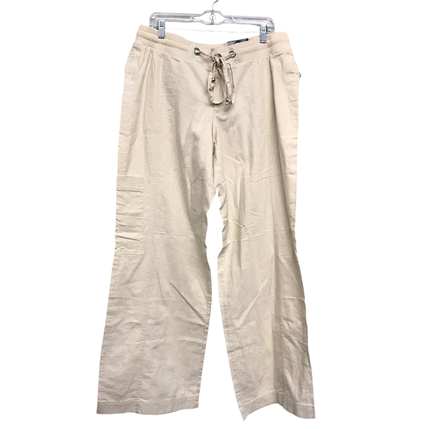 Pants Linen By Lane Bryant In Tan, Size:16