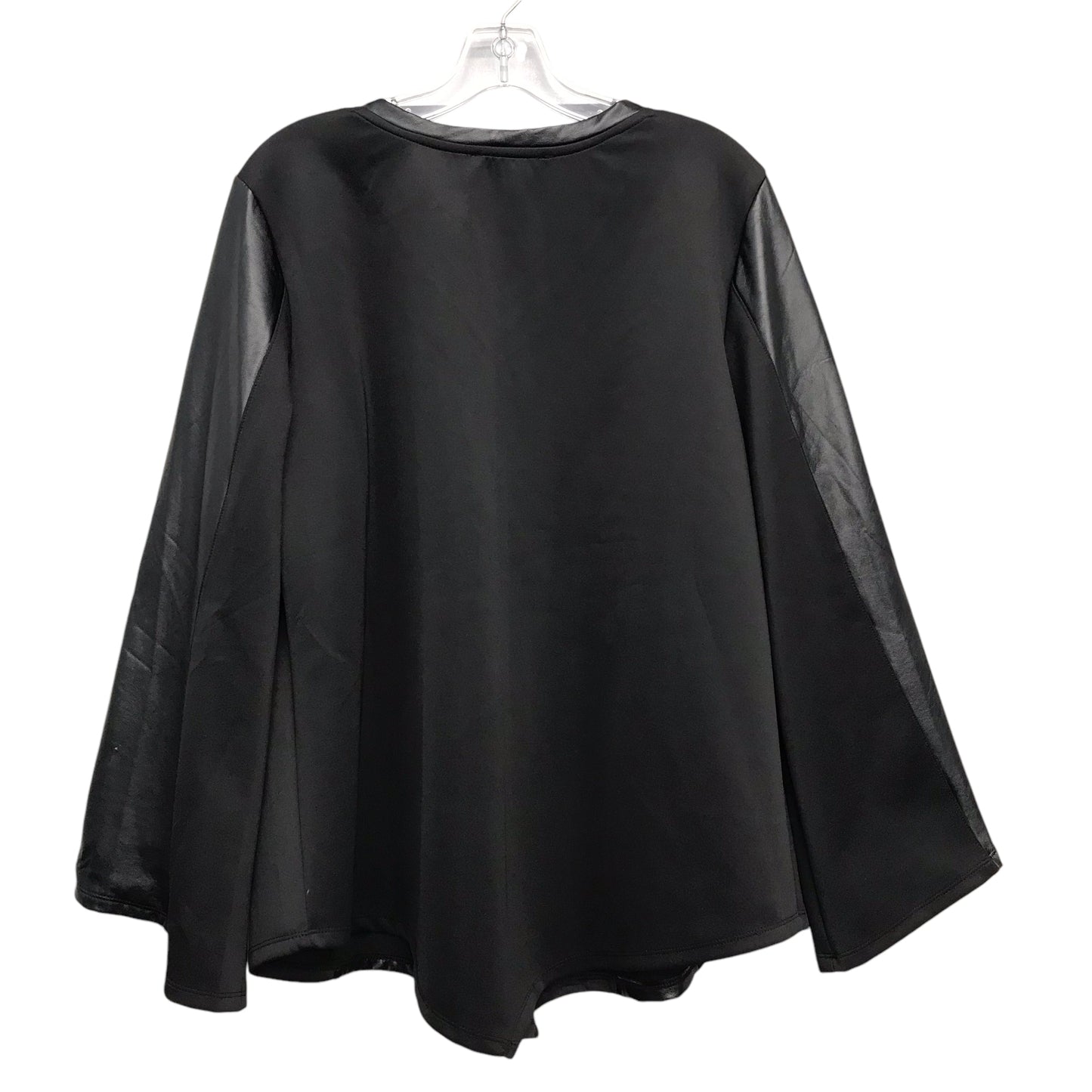 Top Ls By Ashley Stewart In Black, Size:3X