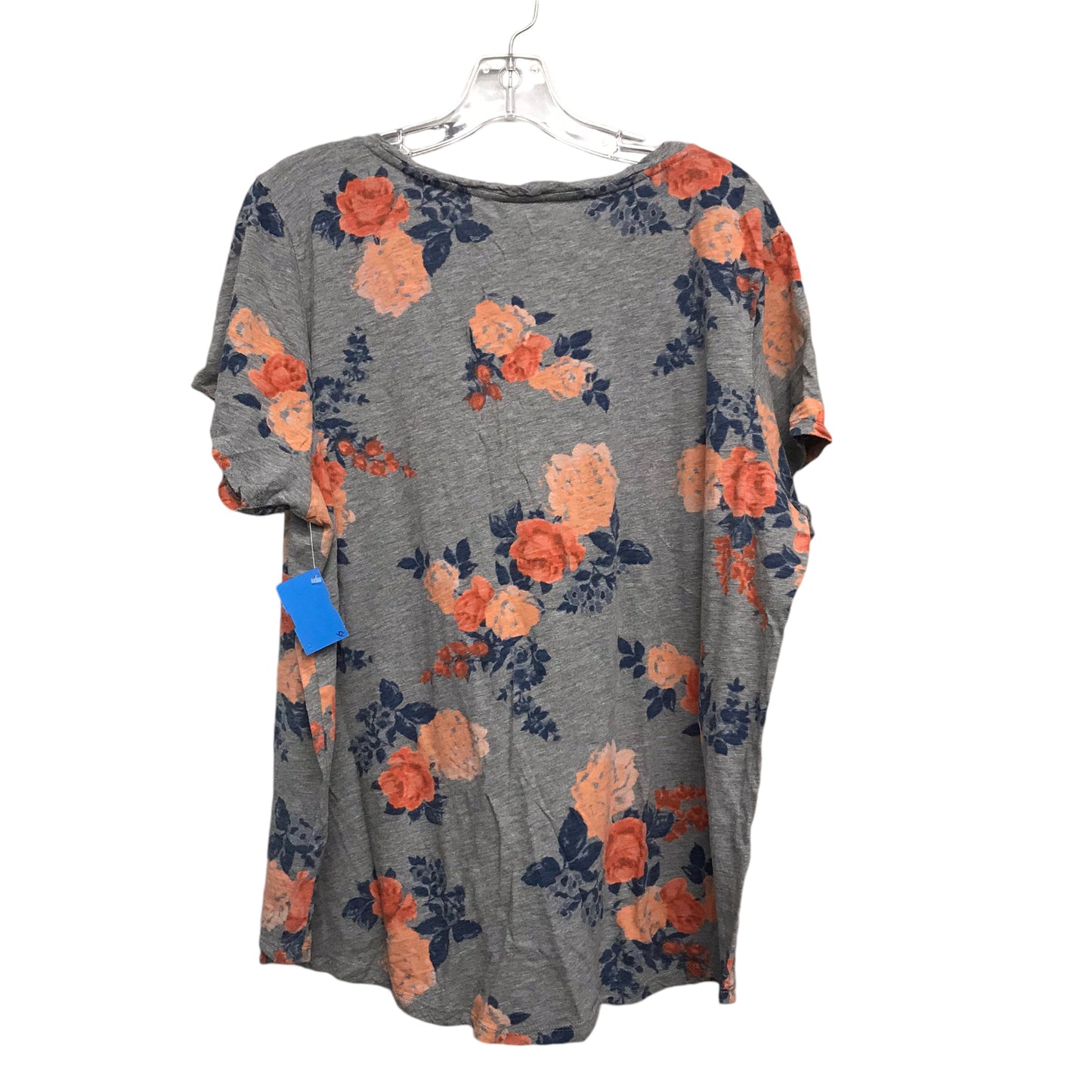 Top Ss Basic By Torrid In Floral Print, Size:3X