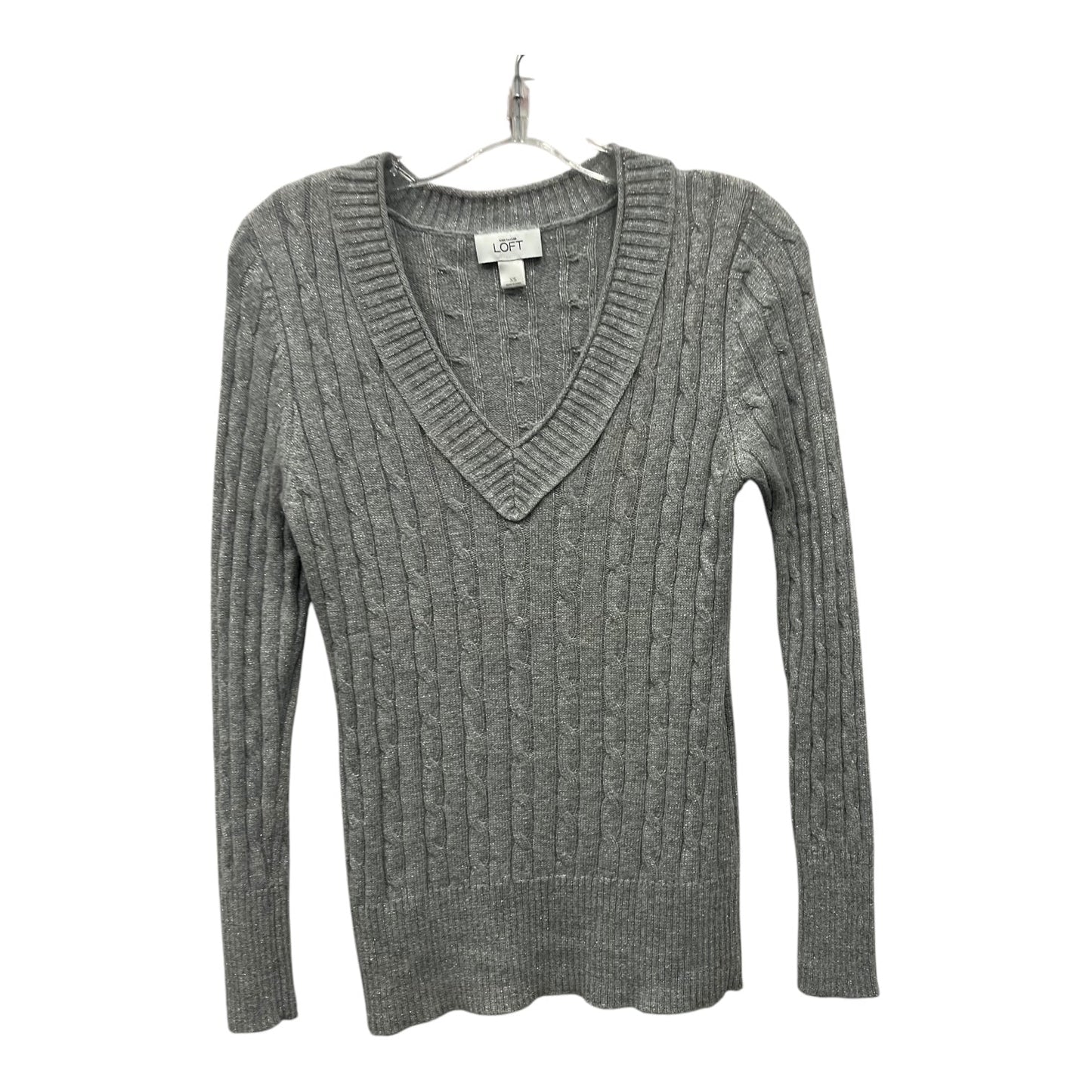 Sweater By Loft In Grey, Size:Xs