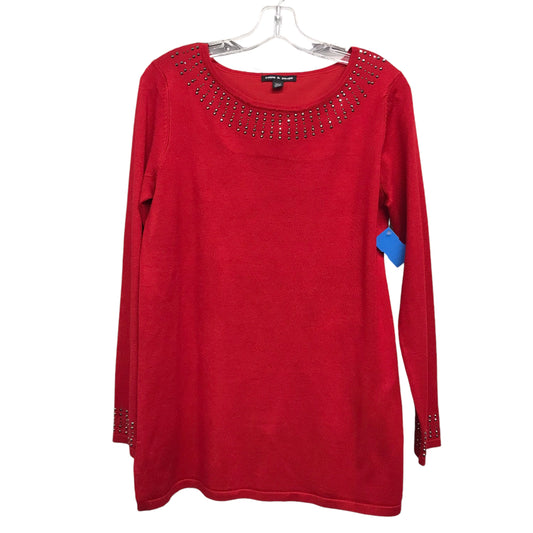 Sweater By Cable And Gauge In Red, Size:M