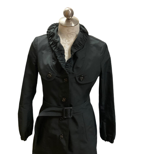 Coat Luxury Designer By Burberry In Black, Size: S