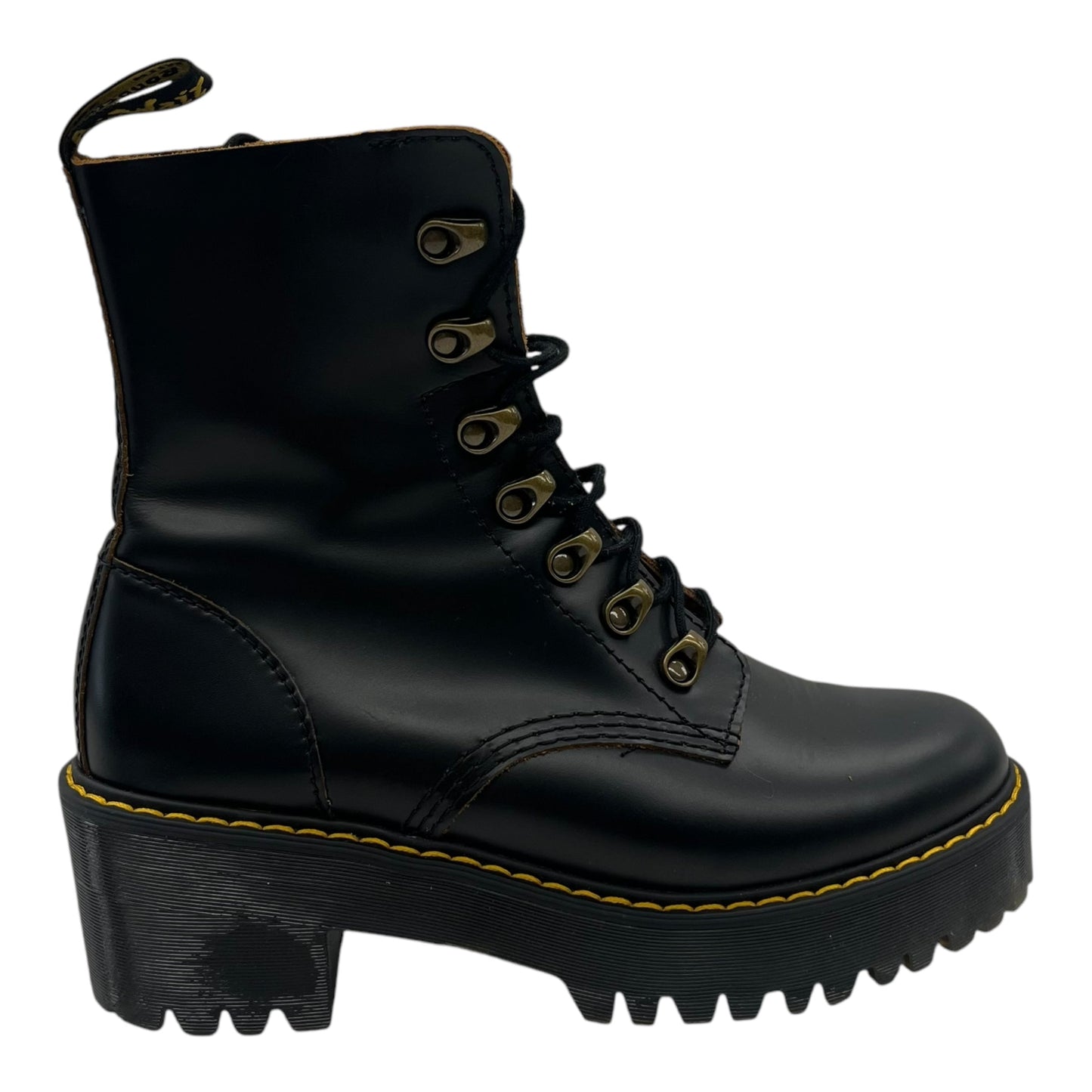 Boots Leather By Dr Martens In Black, Size:8