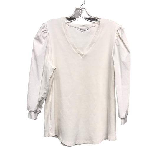 Top 3/4 sleeve By Chicos In White, Size:Xl