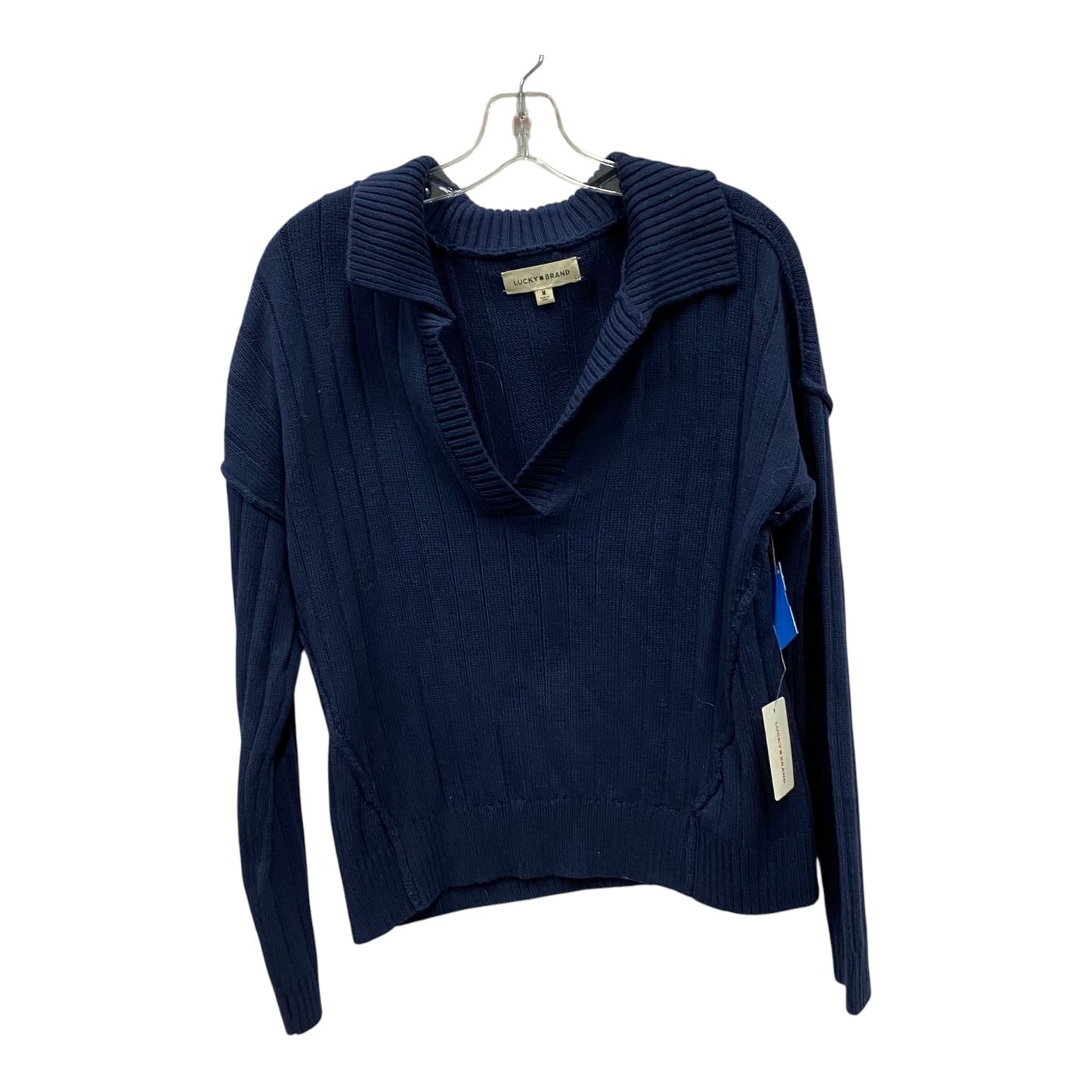 Sweater By Lucky Brand In Blue, Size:M