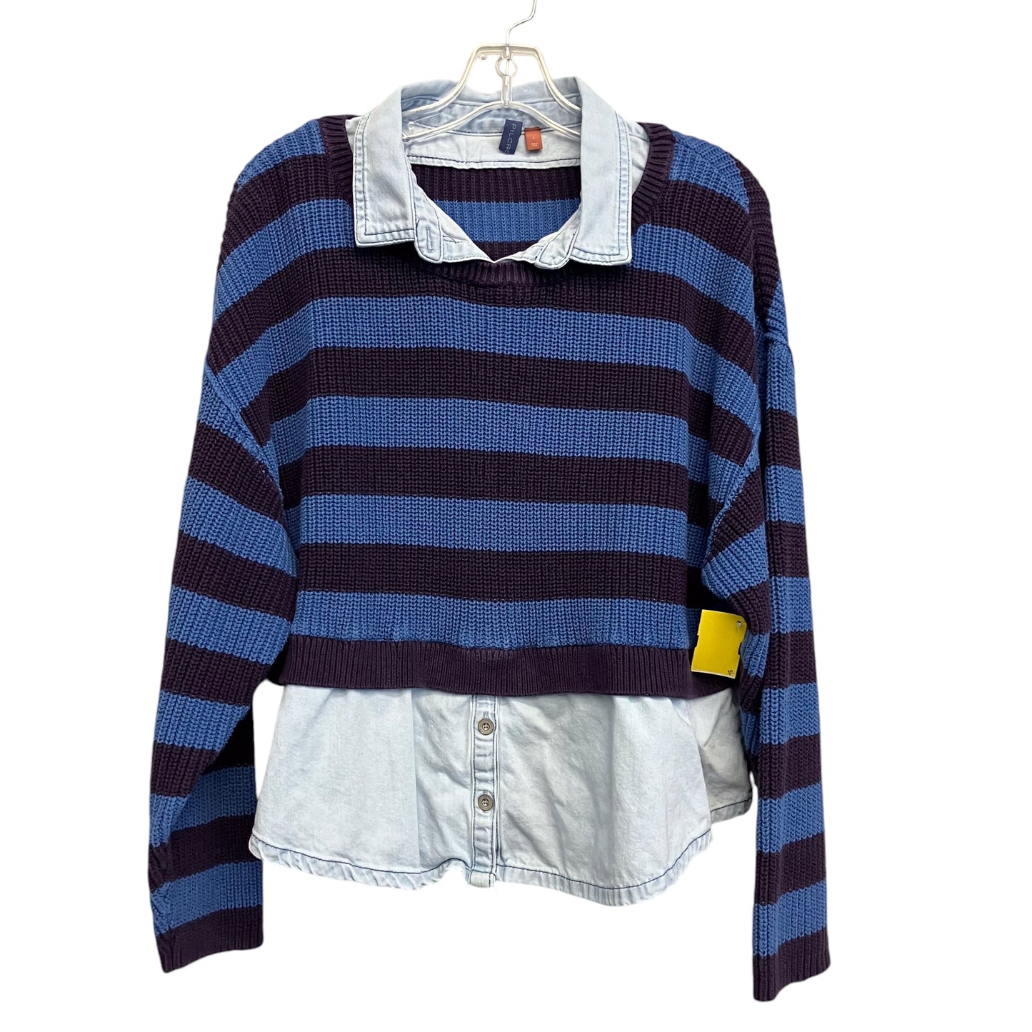 Sweater By Pilcro In Striped Pattern, Size:L