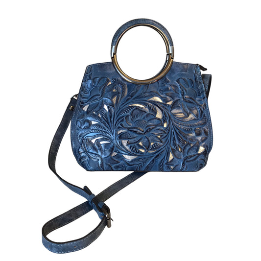 Crossbody Designer By Patricia Nash In Blue, Size:Medium