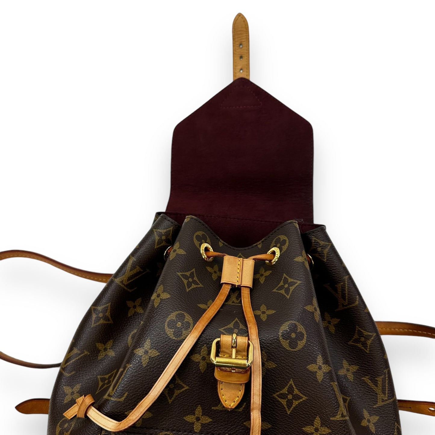 Monogram Montsouris NM Backpack Designer By Louis Vuitton, Size: Small