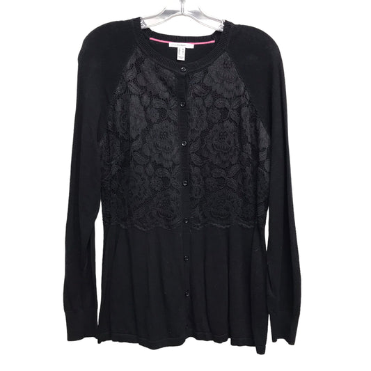 CARDIGAN By ISAAC MIZRAHI LIVE QVC In BLACK, Size:M