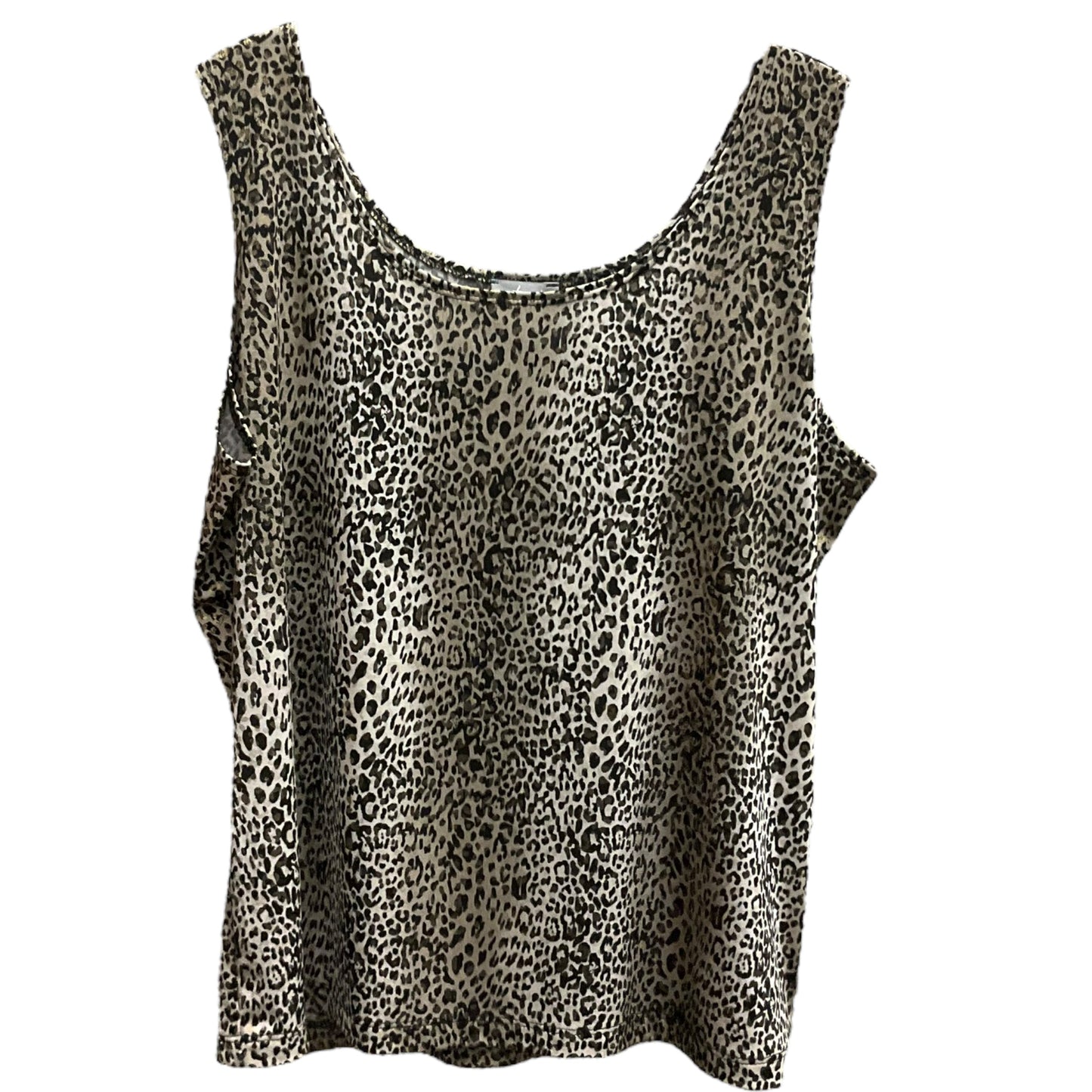 Top Sleeveless Basic By Chicos In Animal Print, Size: L