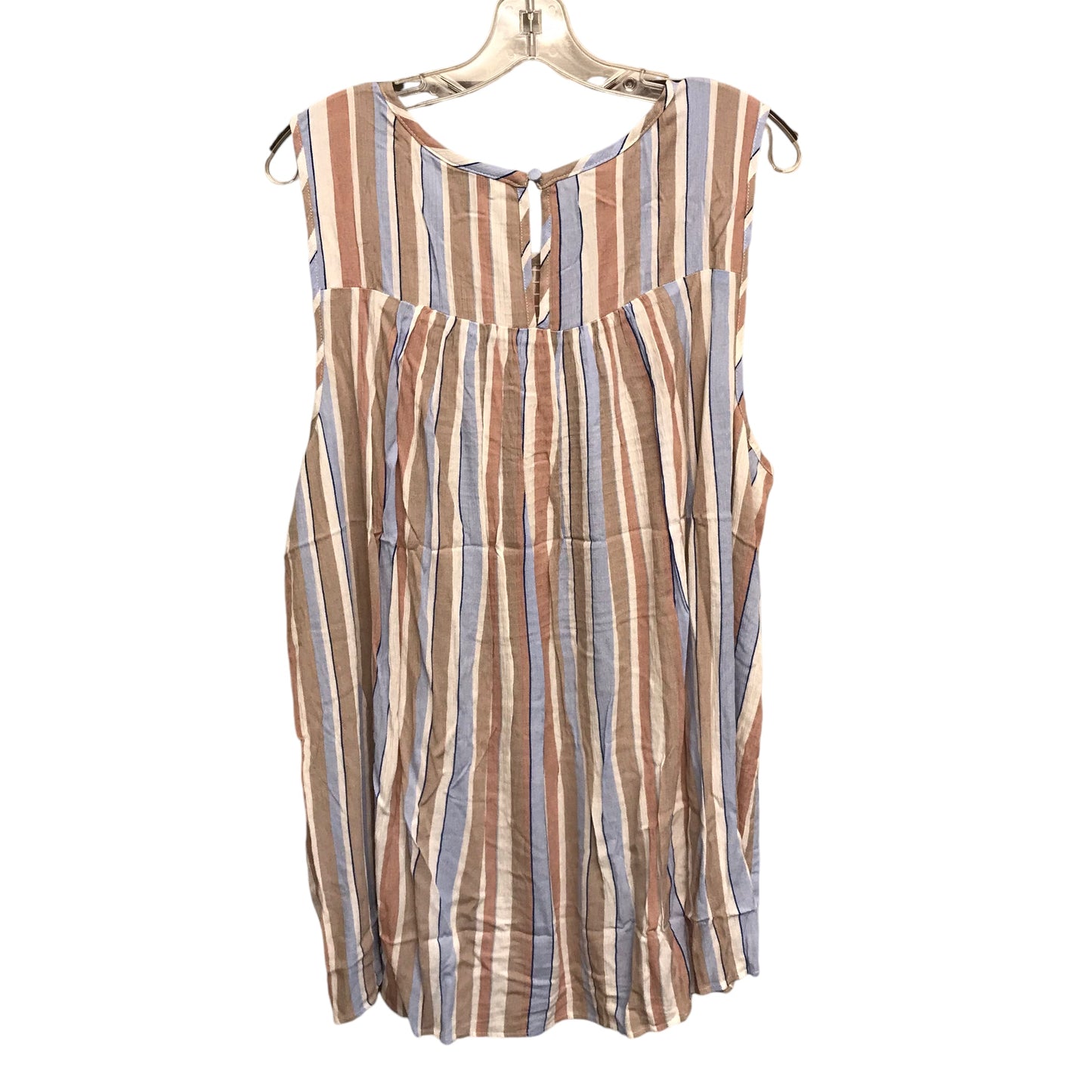 Top Sleeveless By Torrid In Striped Pattern, Size:3X