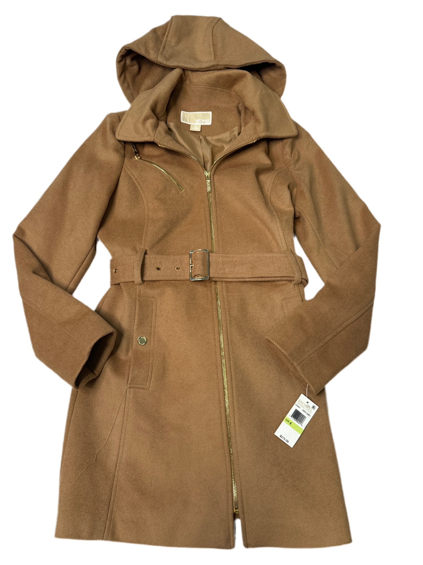 New! Coat Designer By Michael Kors In Tan, Size: S