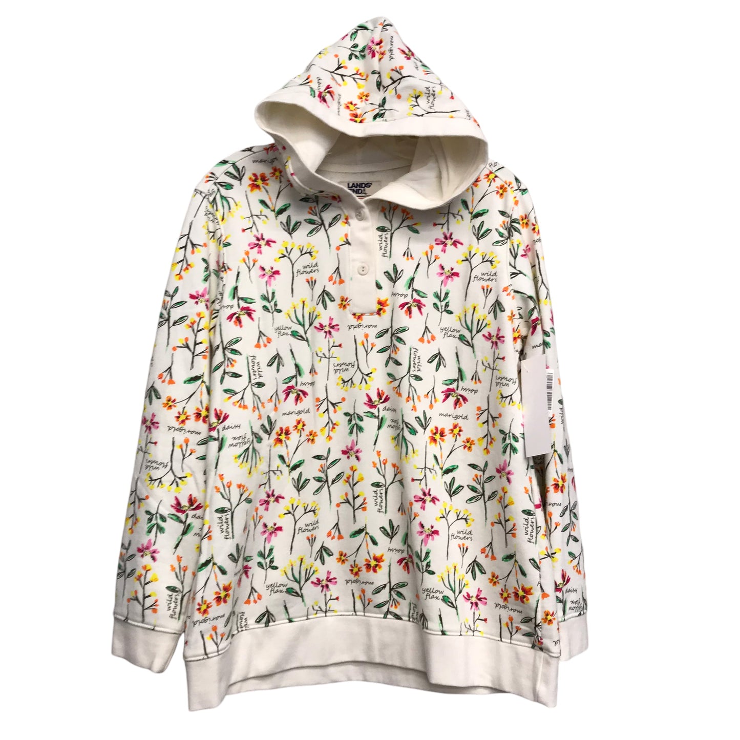 Top Ls By Lands End In Floral Print, Size:Mp