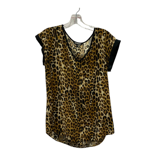 Top Ss By Express In Animal Print, Size:M