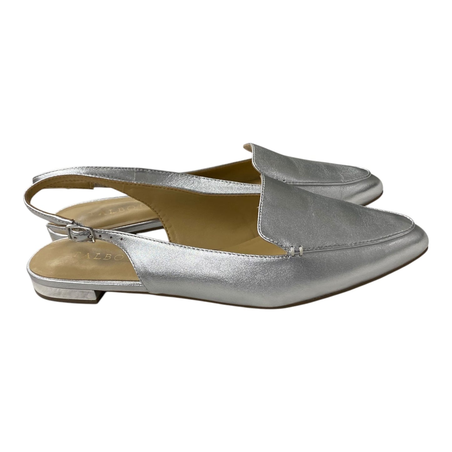 Shoes Flats By Talbots In Silver, Size:9