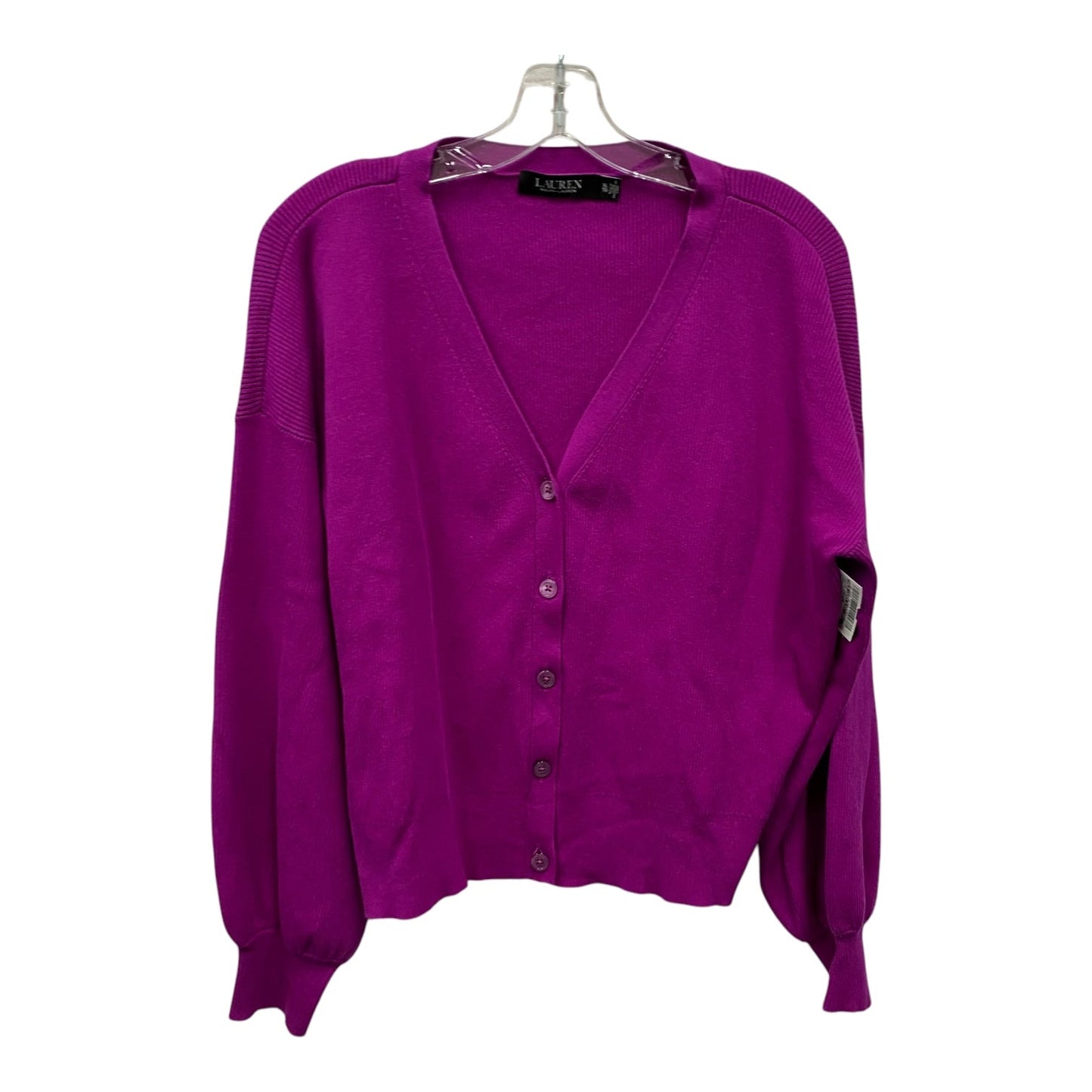 Sweater Cardigan By Ralph Lauren Black Label In Purple, Size:Xl