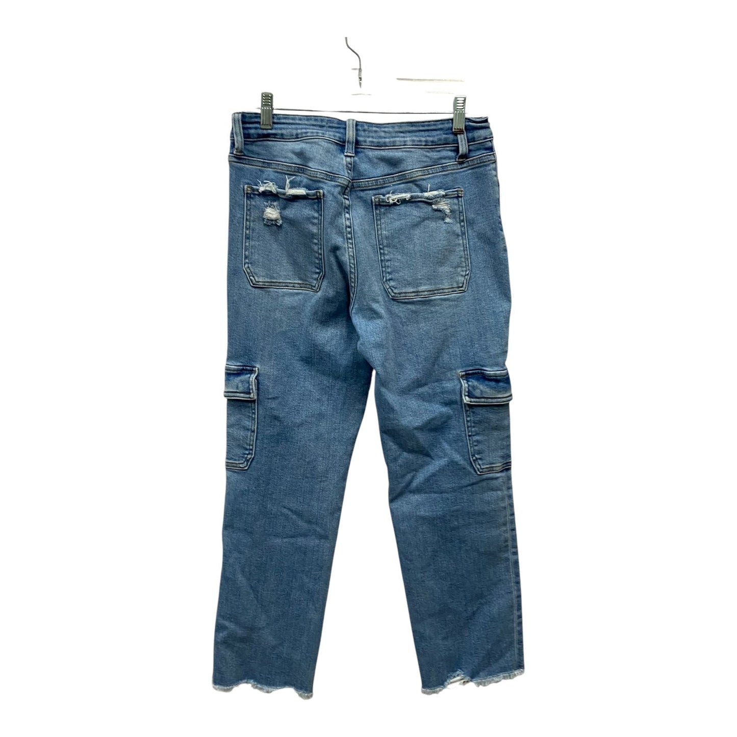 Jeans Straight By Flying Monkey In Blue Denim, Size:8