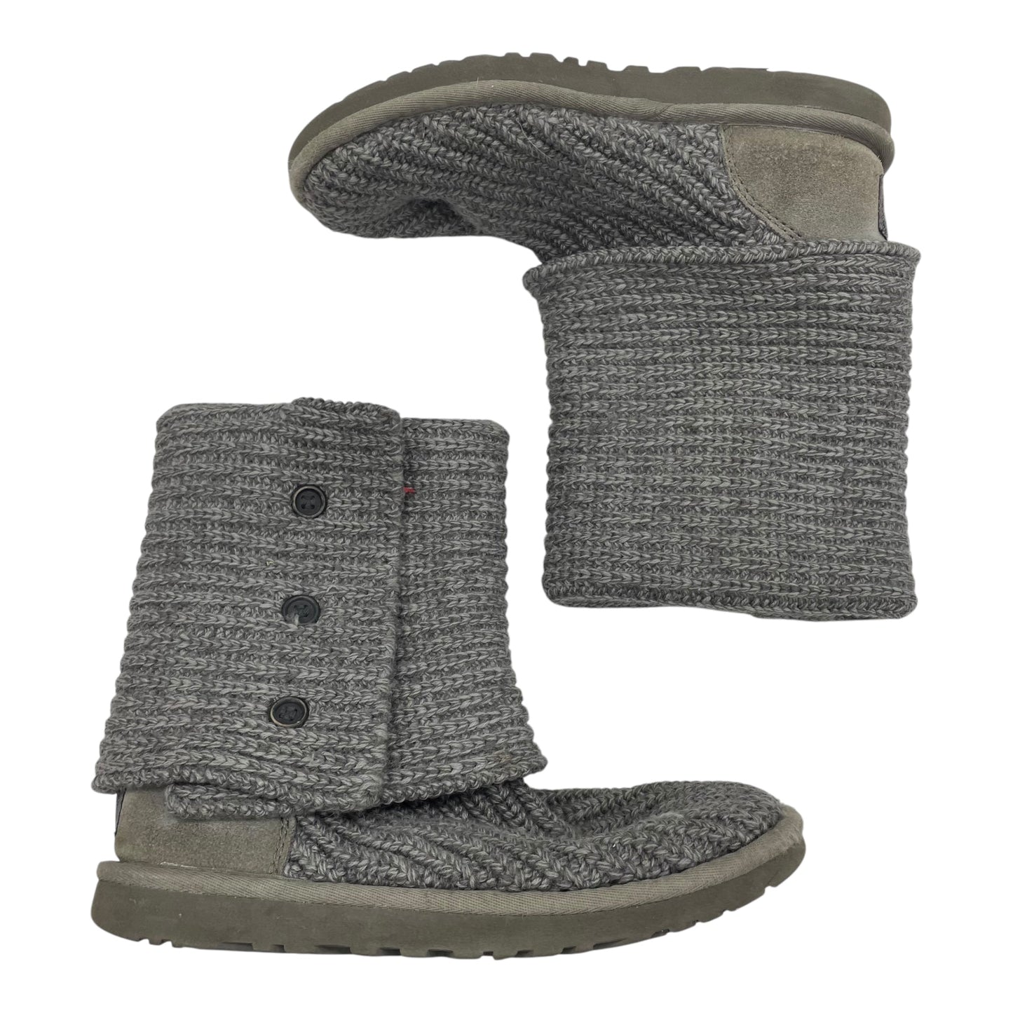 Boots Designer By Ugg In Grey, Size:6