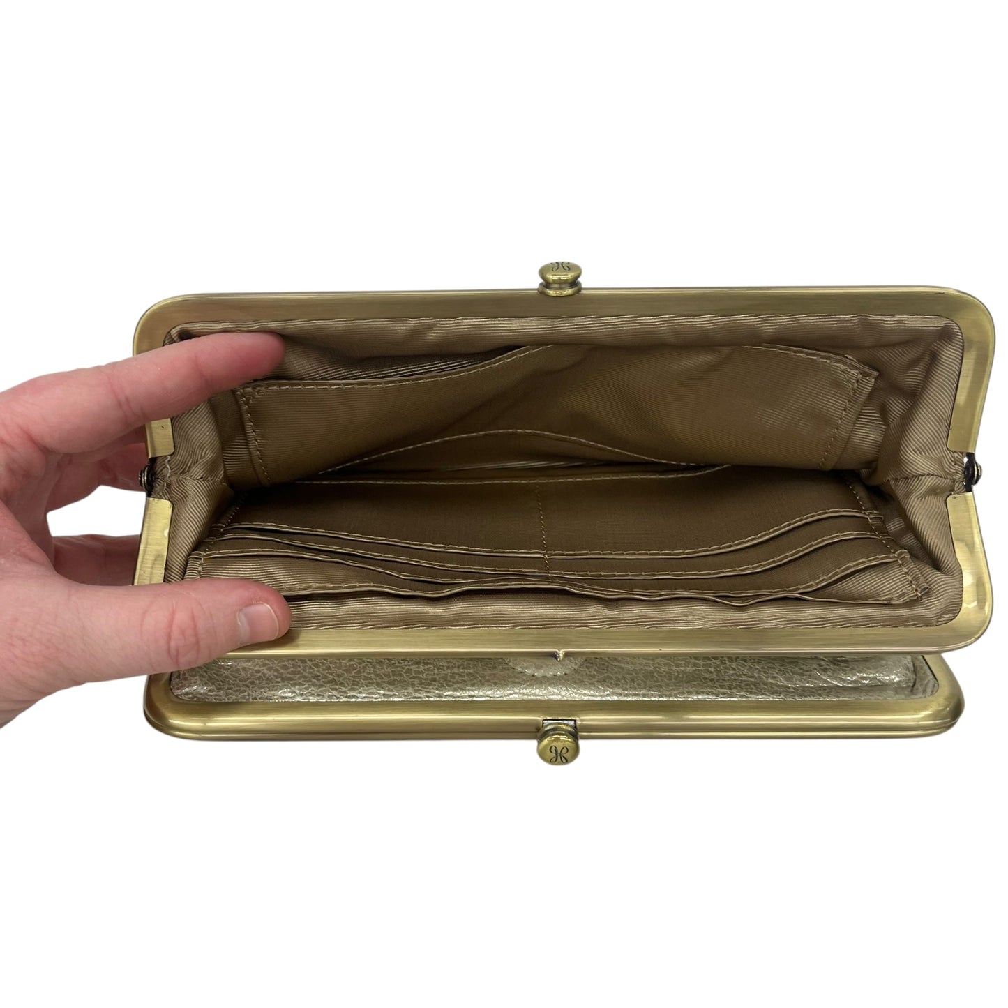 Wallet By Hobo Intl In Gold, Size:Large