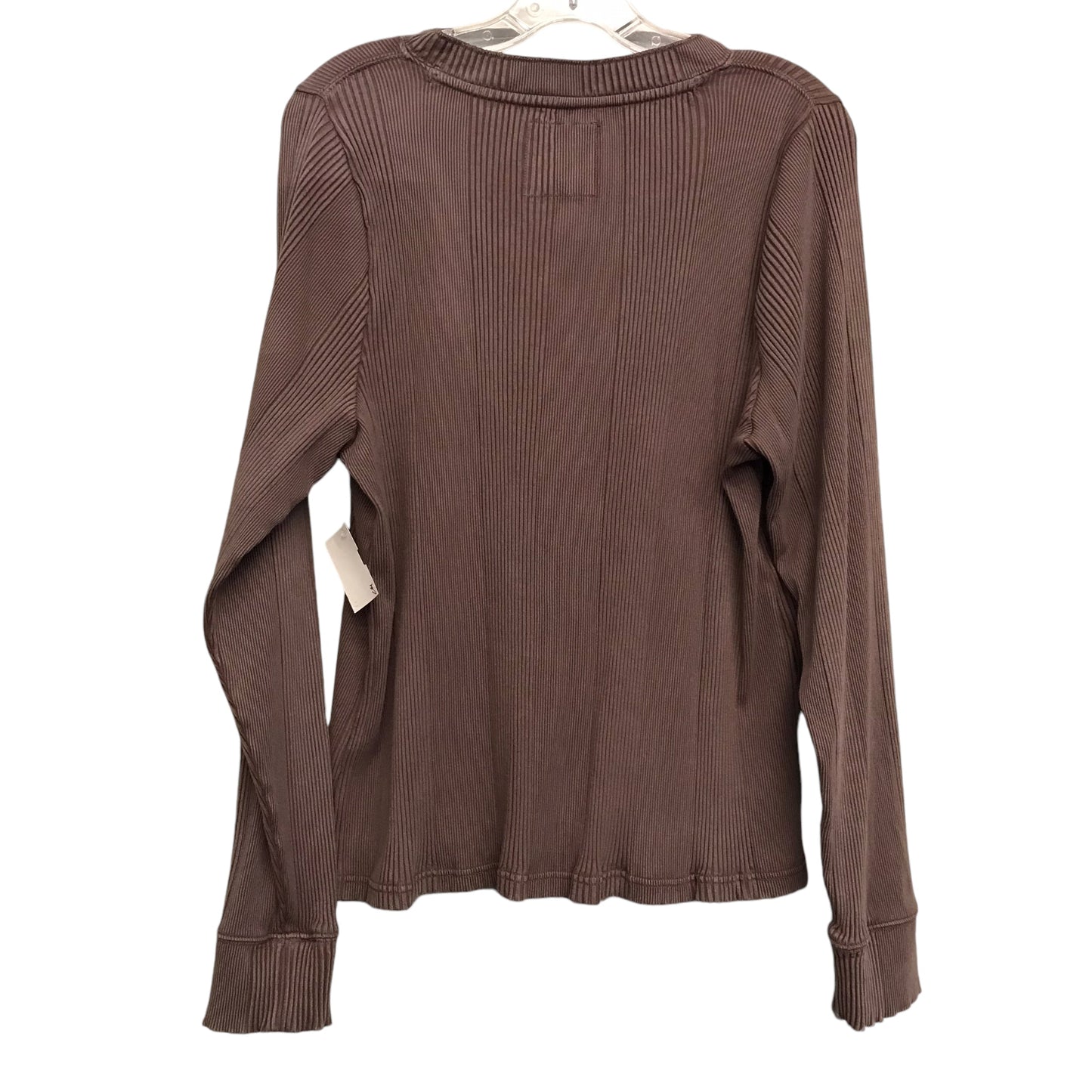 TOP LS by AERIE In BROWN, Size: 1X