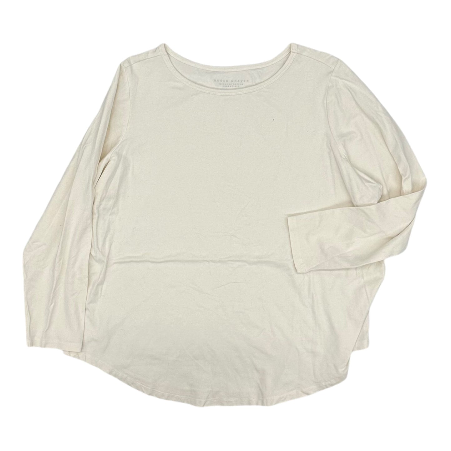 Top Ls By Susan Graver In Cream, Size:1X